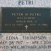 Petri Peter 1909-1984 USA Grabstein
